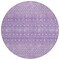 Homeroots 8' Lavender And Purple Round Tribal Washable Indoor Outdoor Area Rug 582628 - alternate 6