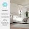 Martha Stewart Amelia King Upholstered Platform Bed w/Curved Headboard and Cushioned Siderails, Wood Slat, Beige TW-3WDB02-K-BG-MS - alternate 7