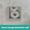 Hansgrohe Original Recessed Toilet Paper Holder w/ Storage & Tileable Door in Brushed Stainless Steel 56058800 - alternate 3