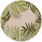 Homeroots 8' Ivory And Green Round Palm Leaf Indoor Outdoor Area Rug 548068 - alternate 4