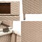 Happimess Keaton Modern 24.13Gal All-Weather Wicker/Metal Lidded Hideaway Outdoor Trash Can, Light Pink/White HPM1203D - alternate 10