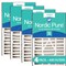 Nordic Pure 16x25x5 Pleated Air Filter, High Capacity, Electrostatically Charged Synthetic Media, MERV 14, 4 PK 16x25x5ABM14-4 - alternate 1