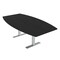 Skutchi Designs 6 Person Conference Table With Power Unit | 6' Boat Table | Harmony Series HAR-BOT-48X72-T-U999ST19-NA - alternate 1