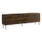 Monarch Specialties TV Stand, 72'', Console, Media Entertainment Center, Brown Laminate, Black Metal, Transitional I 2727 - alternate 2