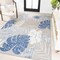 Jonathan Y Monstera Tropical Leaf High-Low Light Gray/Navy 3 ft. x 5 ft. Indoor/Outdoor Area Rug AMC113A-3 - alternate 4