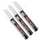 Marvy Uchida Bistro Chalk Marker, Chisel Tip, White, 3PK 483-S Col# 0 - alternate 1