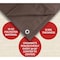 Mytee Products 7ft x 9ft Canvas Tarp - Dark Brown CT7-9-DB - alternate 5