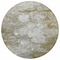 Homeroots 8' Brown Taupe And Ivory Round Abstract Washable Indoor Outdoor Area Rug 582154 - alternate 8