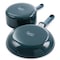 Spice By Tia Mowry Savory Saffron 7 Piece Nonstick Aluminum Cookware Set with Nylon Utensils in Teal 96237.07RR - alternate 5