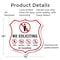 Signmission No Soliciting Shield Sign No Politics Ma, 18 Inch X 18 Inch, Plastic Sign SHI-P-18-403 - alternate 4