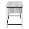 Homeroots 55" Gray and Black Computer Desk With Three Drawers 333551 - alternate 8