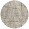 Homeroots 8' Brown Beige And Ivory Round Striped Washable Indoor Outdoor Area Rug 583416 - alternate 7