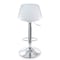 Elama 2 Piece Adjustable Bar Stool in Black and White with Chrome Base ELM-836A-BLK-WHT - alternate 5