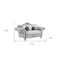 Homeroots 76in Light Gray And Platinum Linen Loveseat and Toss Pillows 515726 - alternate 3