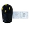 Hughes Auto Power Cord Plug End 50APLUG - alternate 3