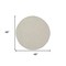 Homeroots 4' Ivory And Silver Round Geometric Indoor Outdoor Area Rug 573853 - alternate 6