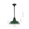 Jonathan Y Jasper 12.3 in. 1-Light Farmhouse Industrial Indoor/Outdoor Iron LED Pendant, Green JYL7611F - alternate 5