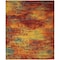 Homeroots 8' X 10' Flame Abstract Indoor Outdoor Area Rug 573059 - alternate 8