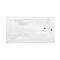Kingston Brass 54" Acrylic Rectangular 3-Wall Alcove Tub Combo w/ Armrests in Glossy White/Polished Nickel CVTAP543023R6 - alternate 3