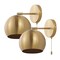 Jonathan Y Tierra 7" 1-Light Modern Midcentury Iron LED Sconce with Pull-Chain Switch, Brass Gold, 2PK JYL9912A-SET2 - alternate 4