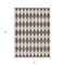 Homeroots 5' X 8' Brown Geometric Washable Indoor Outdoor Area Rug 577020 - alternate 7