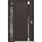 Vdomdoors Aluminum Door Cynex 6777 Brown Entry Steel Metal Modern Painted W32+16xH80 Left Inswing CYNEX6777EXD-BRW-W32+16xH80-LH-I - alternate 1