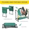 Ipower Simple Deluxe Pro Gardening Kneeler and Seat - 330lb Capacity Kneeling Bench with Detachable Tool B GLSEATFOLD8WPAD - alternate 4
