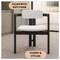 Leisuremod Velo Series Modern Dining Chair in Black Wood with Off White Seat, 2PK VCBL-51OW-2 - alternate 10
