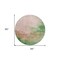 Homeroots 8' Pink And Green Round Abstract Washable Indoor Outdoor Area Rug 604817 - alternate 4