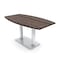 Skutchi Designs Boat Conference Table With Power, 36 in W, 60 in L, Brown HAR-BOT-36x60-DOU-H3041-NA - alternate 1