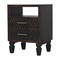 Homeroots 24" Brown Solid Wood Two Drawer Nightstand 719630 - alternate 4