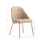 Manhattan Comfort Gracie Dining Chair in Tan and Gold - Set of 2 2-DC100-GTN - alternate 5