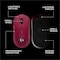 Logitech PRO 2 Wireless Mouse Magenta 910007291 - alternate 6