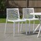 Homeroots Set of Two White Heavy Duty Plastic Outdoor Stacking Dining Chairs, 2PK 565270 - alternate 6