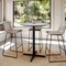 Flash Furniture 36" Round Tabletop, Seamless Surface Technology, Gray Faux Concrete, 30"x30" Black Bar Height X-Base ST-RD36-CMGY-T3030B-GG - alternate 8