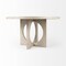 Homeroots 54" Natural Rounded Pedestal Base Dining Table 397612 - alternate 5