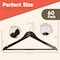 Lifemaster Wooden Clothes Hangers, Non-Slip, Space-Saving, 360 Deg Swivel Hook, Holds 10lbs, 60PK CMPWH60VT - alternate 9