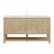 James Martin Vanities Breckenridge 60 in. Single Vanity, Whitewashed Oak, w/ 3 CM Ethereal Noctis Quartz Top 330-V60S-WWO-3ENC - alternate 1
