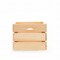 Homeroots 9" Organic Natural Distressed Wood Stacking Milk Crate 471953 - alternate 2