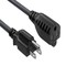 Sanoxy 1ft Outlet Saver Power Extension Cord NEMA 5-15P to NEMA 5-15R SNX-CBL-LDR-PW104-1201 - alternate 1