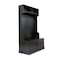 Flash Furniture Fraser 40" Wide Hall Tree with Double Door Storage Bench, Coat Rack with 4 Black Double Hooks, and 2 Upper Storage Cubbies in Black NAN-FY-HY-HT04-BLK-GG - alternate 5