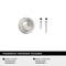 Amerock Inspirations 1-5/16 in 33 mm Diameter Polished Chrome Cabinet Knob, 10PK 10BX158626 - alternate 3
