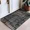 World Rug Gallery Contemporary Boho Stripes Non Shedding Soft Area Rug 2 ft 7 in x 4 ft Black 396BLACK27X4 - alternate 1