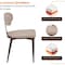 Leisuremod Dilenny Faux Leather Dining Chair - Modern Padded Side Chair with Steel Legs DC49TP - alternate 7