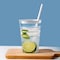 Smarty Had A Party 12 oz Clear with Silver Stripes Round Disposable Plastic Tumblers 240 Cups, 240PK 517-S-CASE - alternate 8