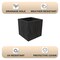 Leisuremod Verdura Square Fiberstone & MgO Clay Planter with Cover, Weatherproof, No Assembly VP22DBL - alternate 9