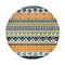 World Rug Gallery Palm Floral Leaves Indoor/Outdoor Area Rug 8 ft Round Multi 5557MULTI8RND - alternate 5