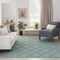 Homeroots 9' X 12' Aqua Indoor Outdoor Area Rug 522134 - alternate 8