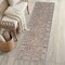 Jonathan Y Kisara Oushak Style Distressed Border Non-Slip Machine-Washable Beige/Cream 2 ft. x 8 ft. Runner Rug PTN101E-28 - alternate 1