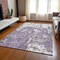 Homeroots 5' X 8' Lavender And Ivory Abstract Washable Indoor Outdoor Area Rug 612756 - alternate 6